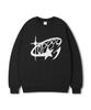 TOPBOY Round Star Oversized Printed Sweatshirt