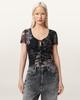 ALLSAINTS Gabby Mesh Top W153Je-10447
