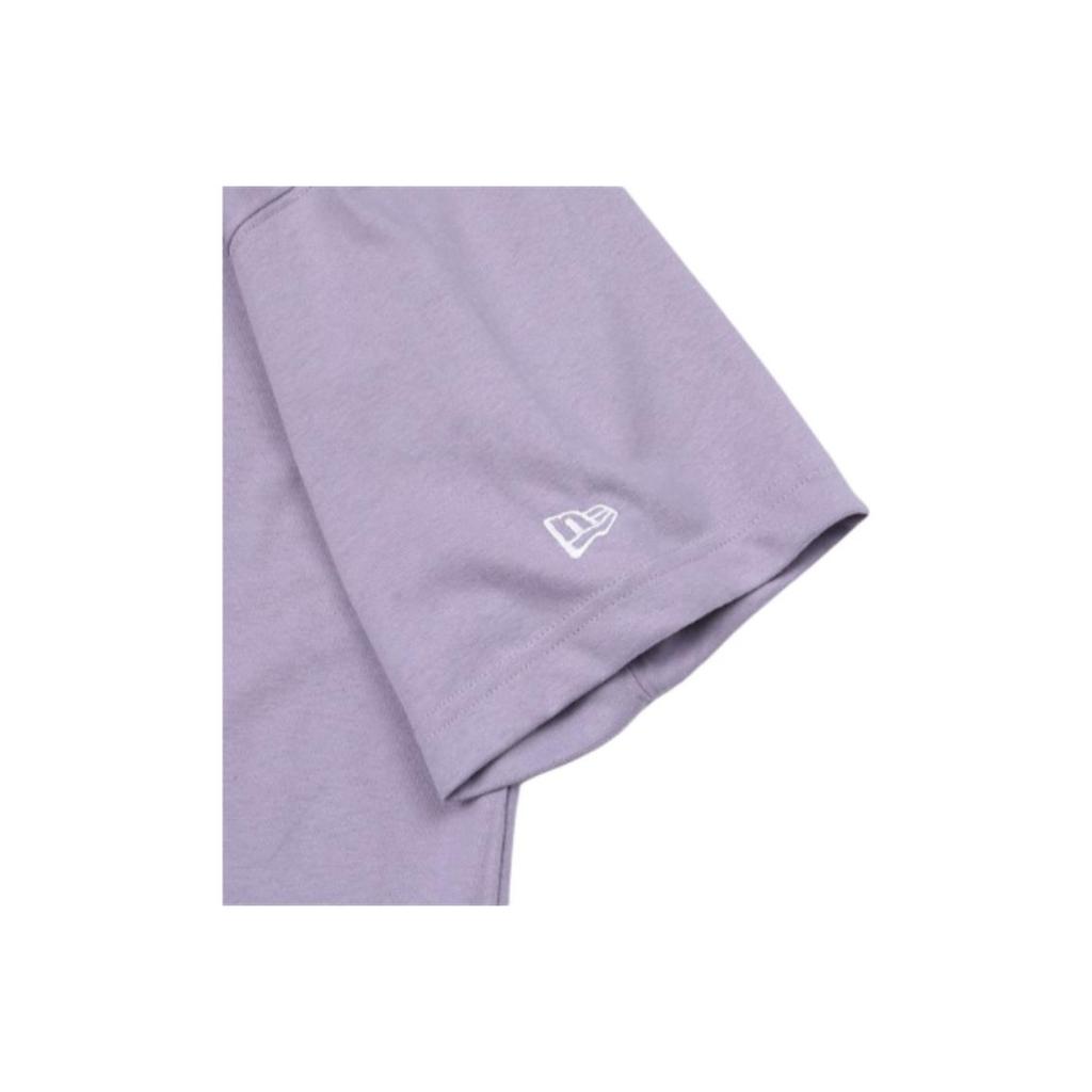 New Era X MLB Collaboration Pizza Letter Print Casual Crew Neck Short Sleeve T-Shirt Unisex T-Shirt Purple 12848772
