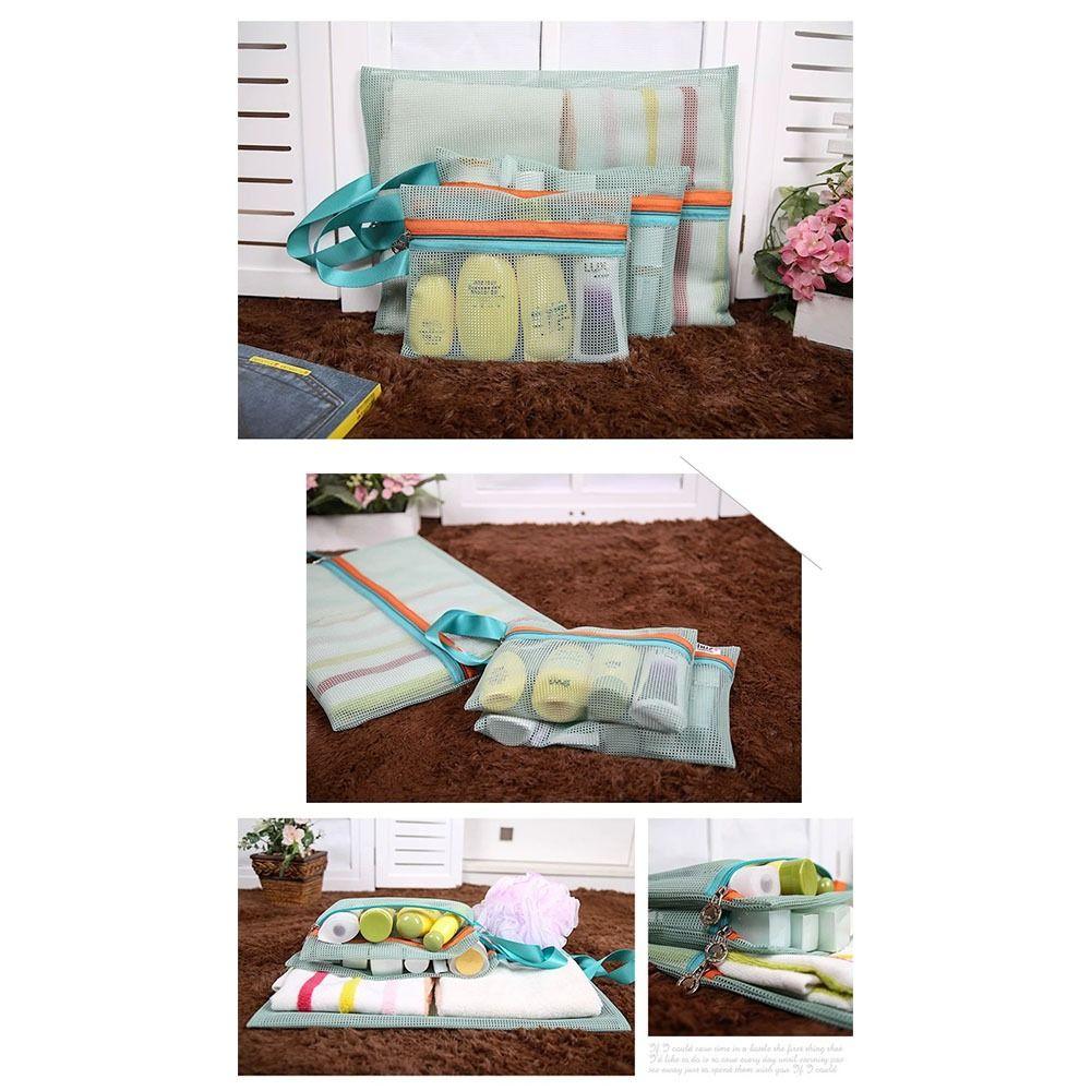 4Pcs Nylon Travel Storage Bag With Handle Toiletries Storage Bag Durable Underwear Storage Bags