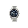 Astron Series Waterproof 100m Solar Quartz Titanium Strap Men's Watch Blue Dial SBXY065