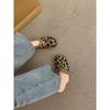 Thick-soled fluffy slippers wear Mori soft flat-soled one-pedal velvet cotton Birkenstocks