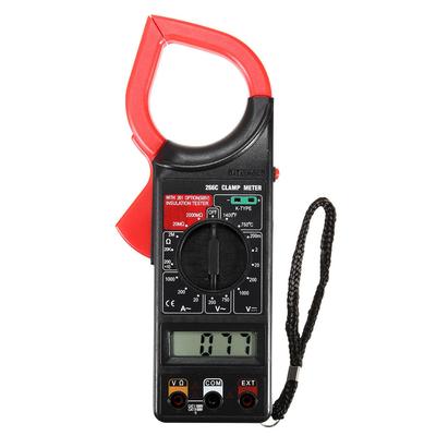 Auto Polarity Display Clamp Meter Multimeter Ohmmeter W/ Temperature Measurement