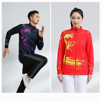 Children's Badminton Tennis Sports Jacket Group Prize-winning Suit Men's and Women's Running Suit Coach Race Dragon Boat Training Suit