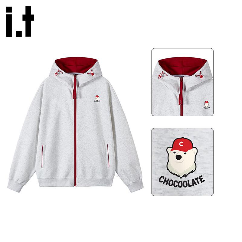 

CHOCOOLATEit Men s American Retro Loose Fit Hooded Cardigan Sweatshirt XL