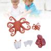 5Pcs Octopus Figurine Toy Educational Simulated Octopus Life Cycle Learning Toy Sea Animals Figurine