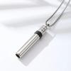 Stainless Steel Breathing Resistance Whistle Necklace Yoga Meditation Necklace  Female Lady Girl