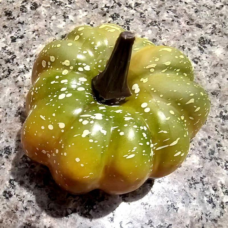 Colorful Crooked Orange Pumpkin Model for Autumn and Christmas Window Display