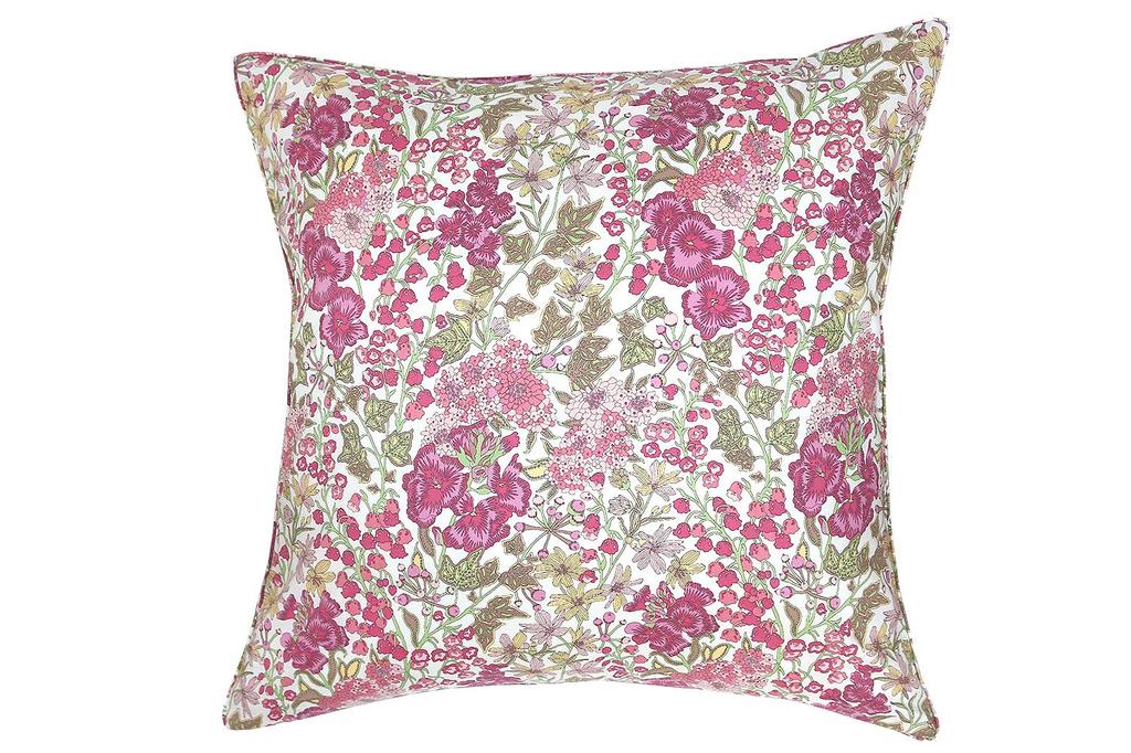 DDintex FLORET LONDON Cushion 45x45cm Cover, Edna, Pink, [Liberty Print]