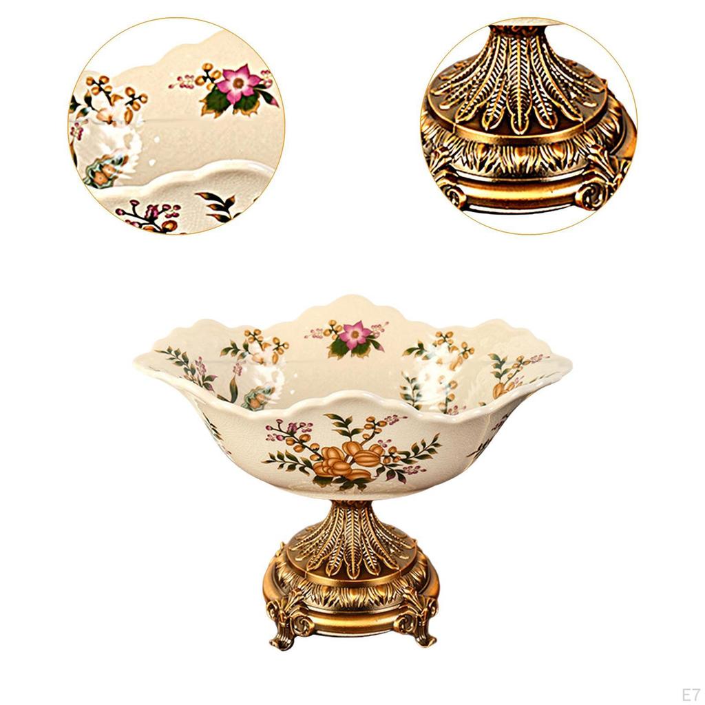 Ceramic Bowl for Fruits And Snacks, Unique Serving Tray Home