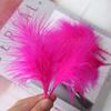 50Pcs Feather Turkey Hair Vascular Fleece, Dream Catcher Diy Corsage Earrings Headgear Hair Accessories Color Pendant Decorative Materials