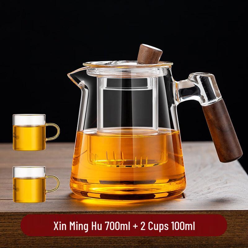 ZISIZ Glass Side Handle Boiling Teapot