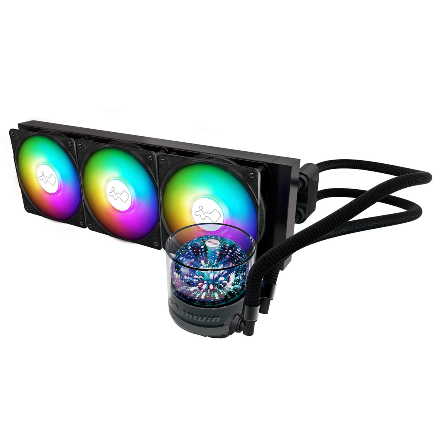 

IN WIN Development IN WIN 360мм радіаторна модель водяного охолодження з новим підсвічуванням Чорний Nebula [LC-NR36] чорний