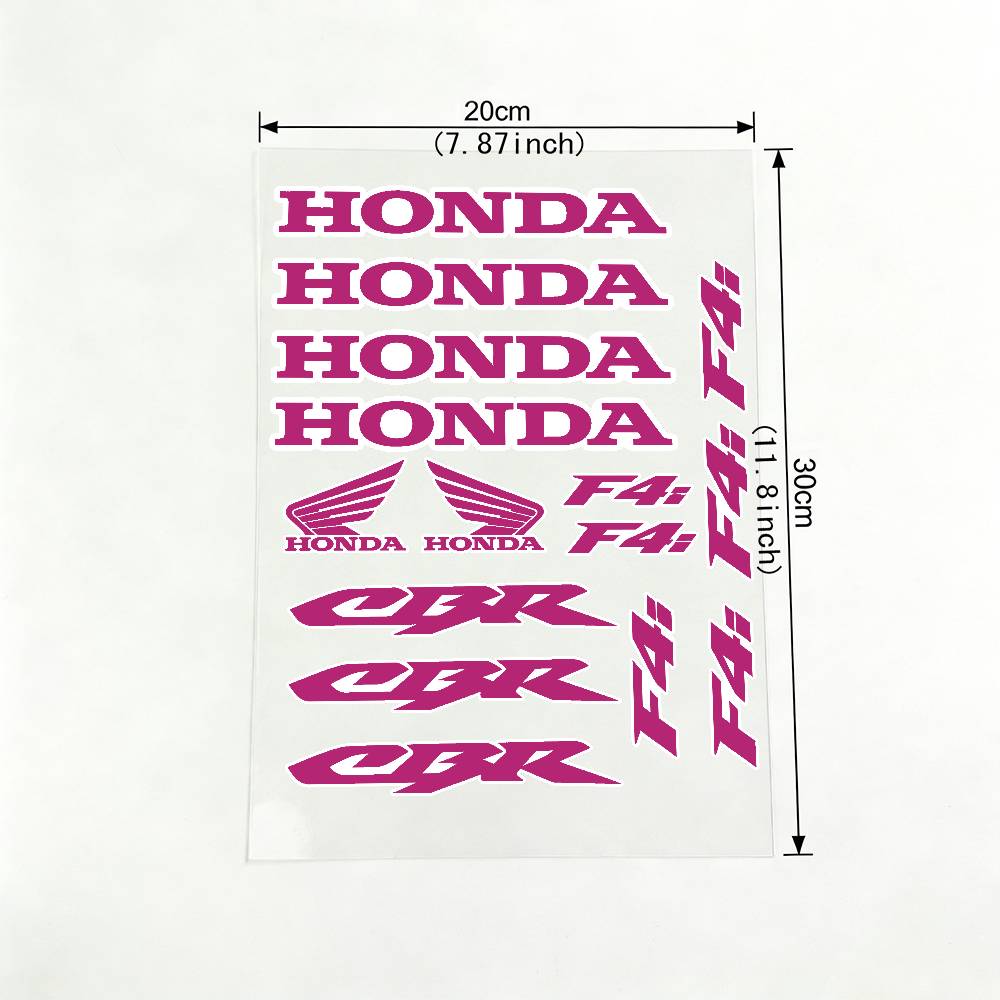 For HONDA CBR F4i 18 Colors Motorcycle Reflective Stickers Waterproof Decals For Helmet Scooter Fuel Tank Toolbox Racing XL0