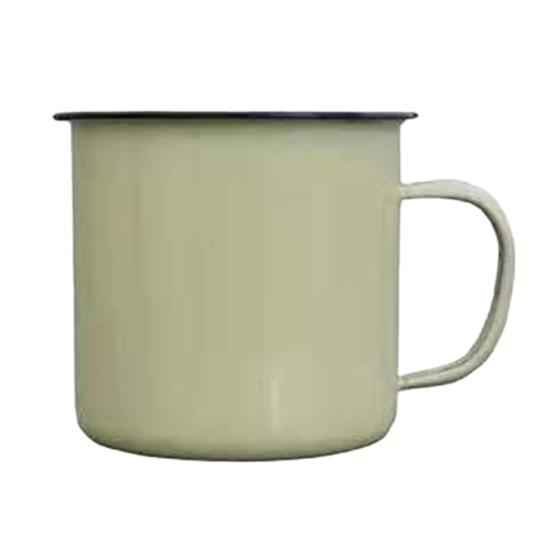 120/240/350/500ML Vintage Enamel Mug with Handle Heat-resistant Large Capacity Tea Milk Water Coffee Drinking Cup Retro Decoration