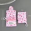 Simple Cloth Coin Purse Floral Print Portable Small Wallet Multilayer Card Holder