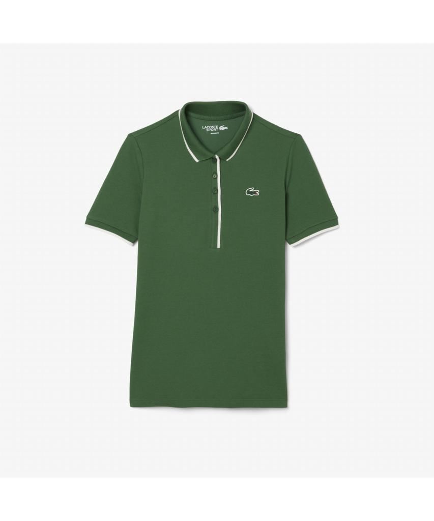 LACOSTE Dames Tennis Heritage Tipping Poloshirt Pf8603-55N Yrr