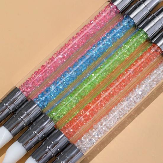 5Pcs/Set Double-Ended Nail Art Pen Professional Silicone Tip Nail Design Pen Nail Women Girls DIY Manicure Art Dotting Painting Tools