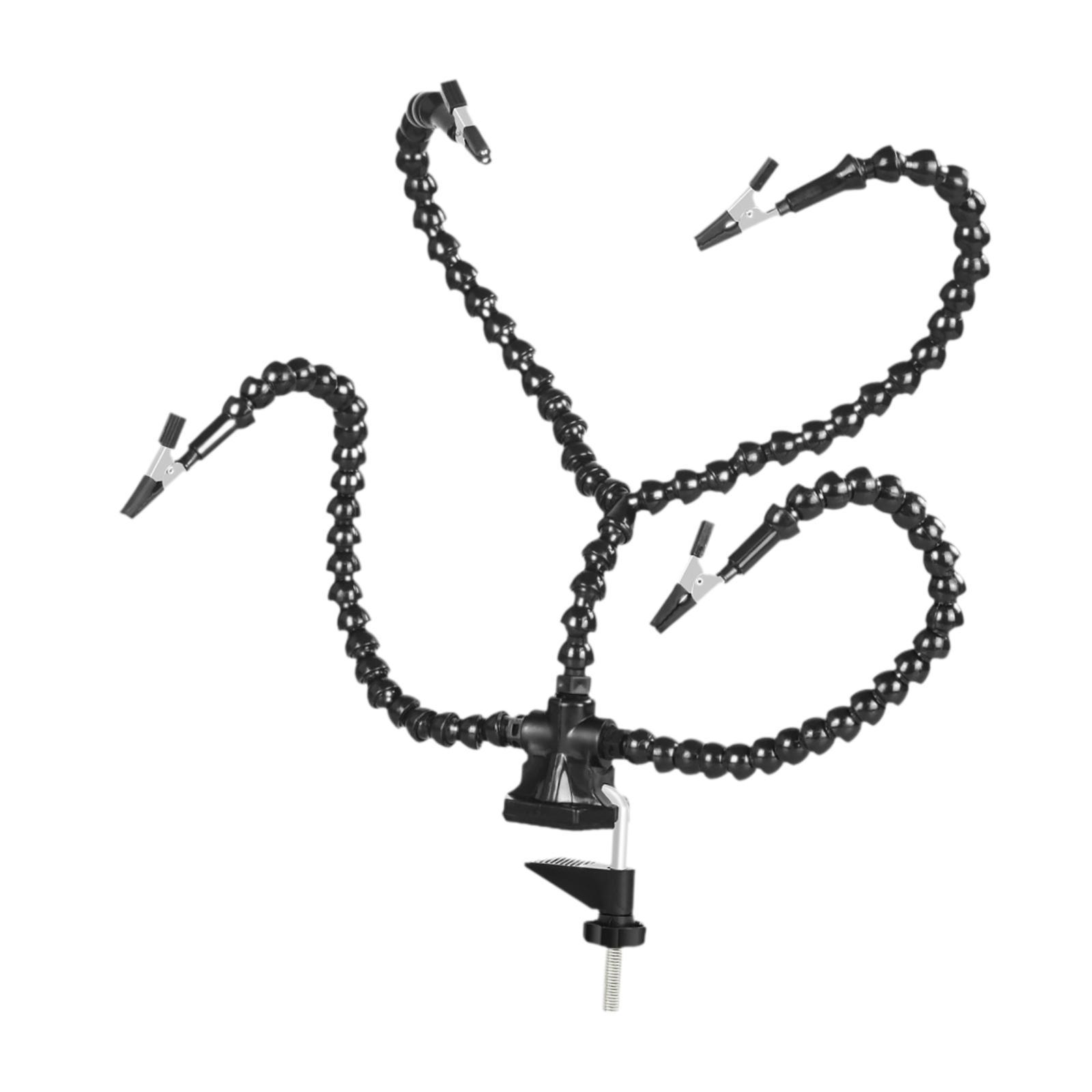 

Паяльная станция Helping Hands, паяльник третьей руки, зажимной инструмент, толщина 5-50 мм, держатель печатной платы для хобби, модельного магазина, сварщика чёрный