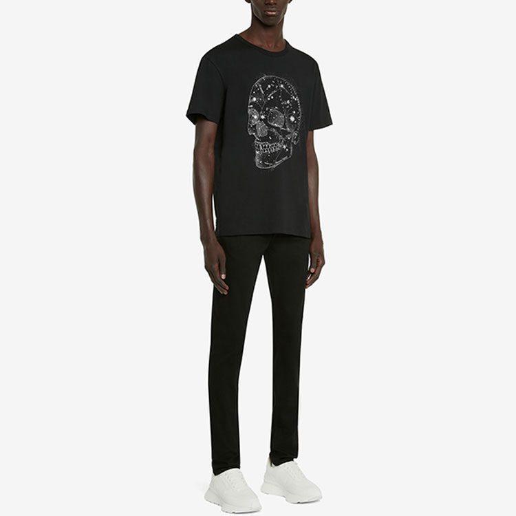 Alexander Mcqueen Skull Printed Crewneck T-Shirt 735267-QUZ44-0901
