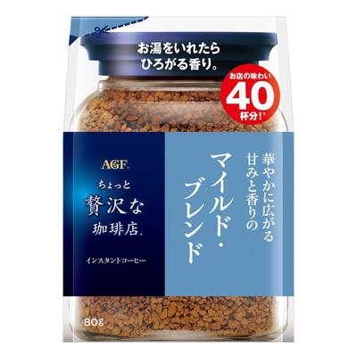 AGF A Little Luxury Coffee Shop Mild Blend Bag 80g [Instant Coffee] [Refill]