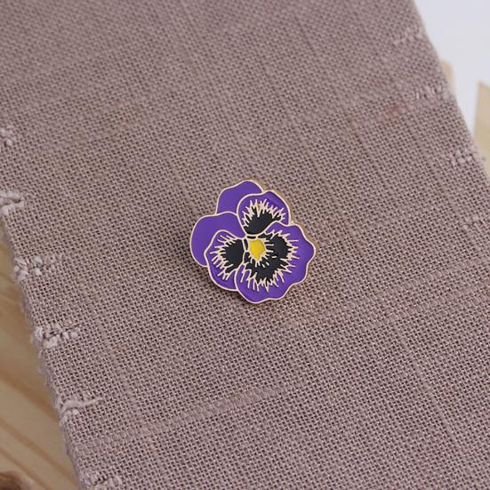 Spilla Smaltata Fiore Uomo Donna Spilla da Bavero Cappello di Jeans Distintivo per Abito Gioiello Decorazione