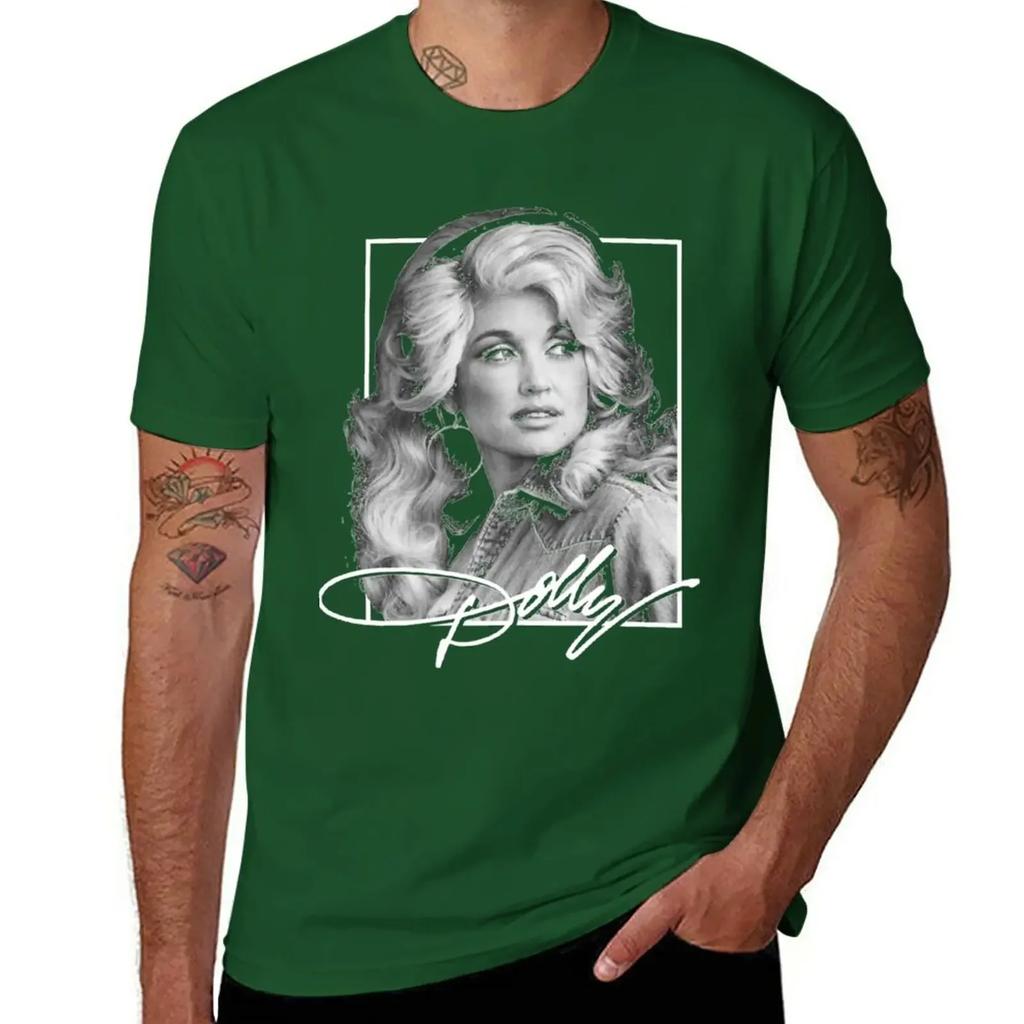 T-shirt Dollys Partons abbigliamento hippie divertenti magliette da uomo alte