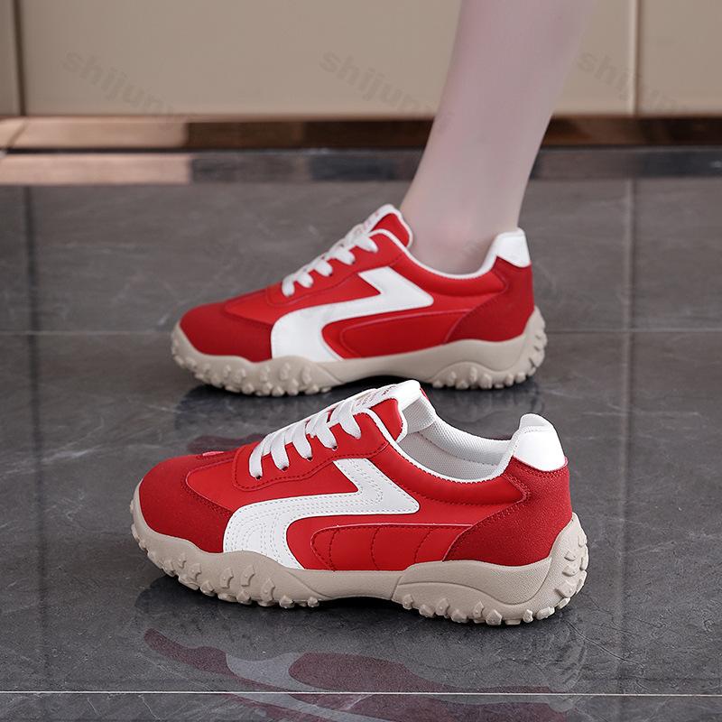 Women's White Sneakers  Autumn New Soft Sole Lightweight Comfort Casual Shoes Outdoor Non Slip Fashion Lace Up Running Shoes