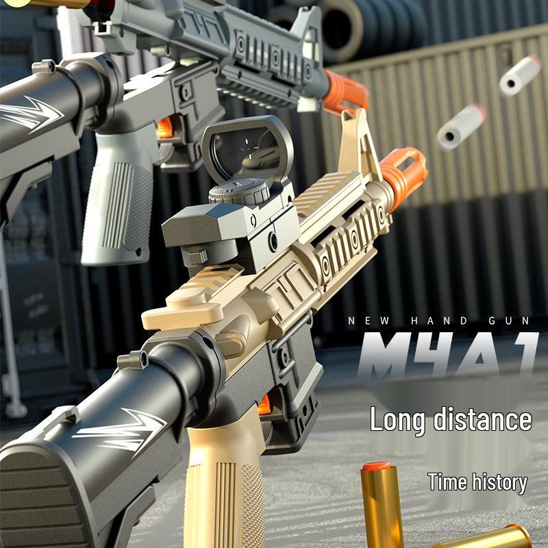 

Игрушечный автомат M4A1 с очередью, стреляющий мягкими пулями - Модель M416, пистолет-пулемет для мальчиков