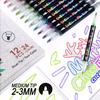 Colorful Outline Marker Pen Set Metallic Glitter Pens Double