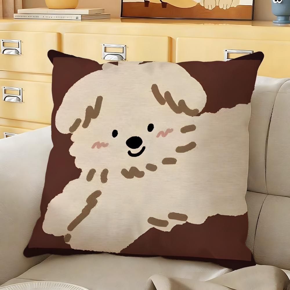Sweet Chocolate Cube Block Cushion Cover Soft Durable Reversible Pillow Cover Home Car MultiScene Daily Comfort Pillowcase