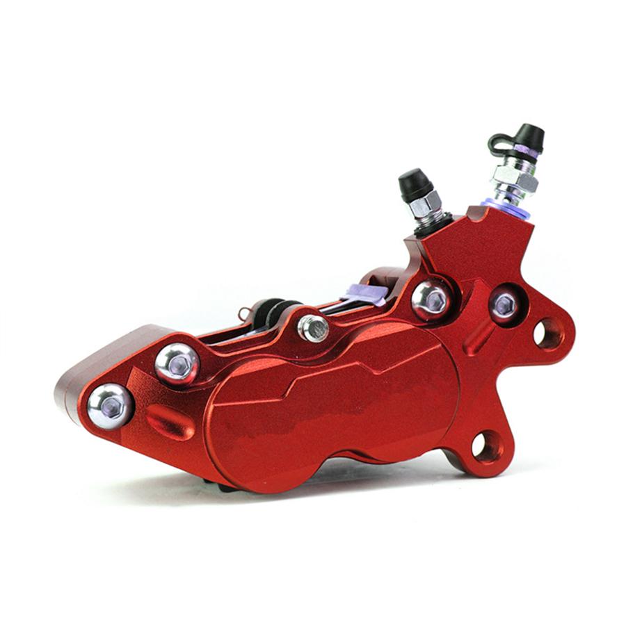 Universal Right Cnc Aluminum Motorcycle 42mm Brake Calipers With 4 Piston 32*27mm For Gtr Bws125 Kawasaki Moto Racing Dirt Bike Scooter