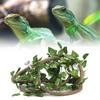 Reptile Climbing Branch Flexible Jungle 9.84ft Rattan 3 Vines( 9.84ft Rattan+Scindapsus Leaves)