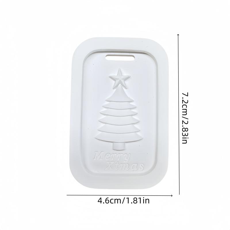 1pcChristmas Tree Car Plaster Aromatherapy Car Interior Hanging Decoration Bathroom Bedroom Wardrobe Diffuser Stone Decoration P