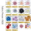 9cm Flower Handmade Chiffon Fabric Patch Applique for Clothing, Hats, Bags, Hair Clips, DIY Decorative Accessories