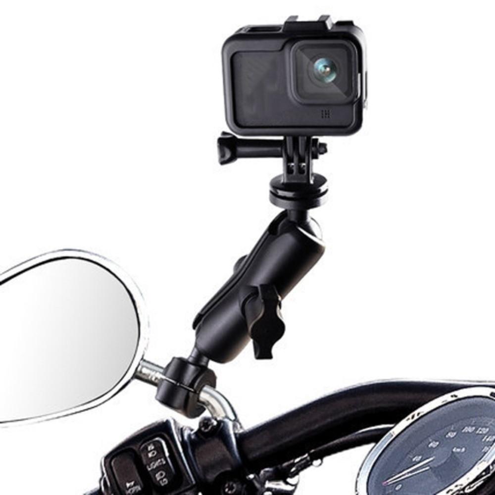 360° Rotating Action Camera Stand Sturdy Rearview Mirror Camera Bracket  Camera Accessories