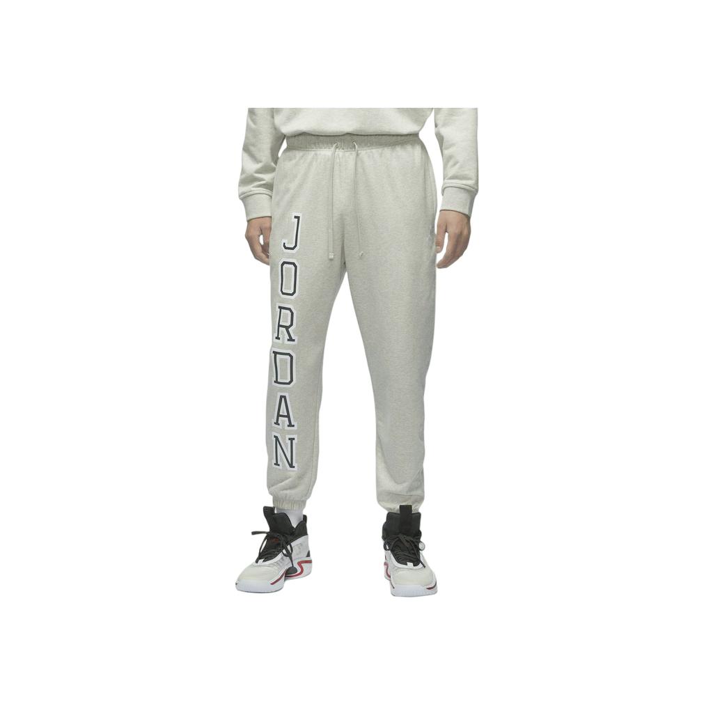 Jordan Sport Crossover Dri-FIT Logo Design Comfortable Quick-Dry Versatile Mid-Rise Knitted Sports Pants Men Pants Light-Gray FV8629-050