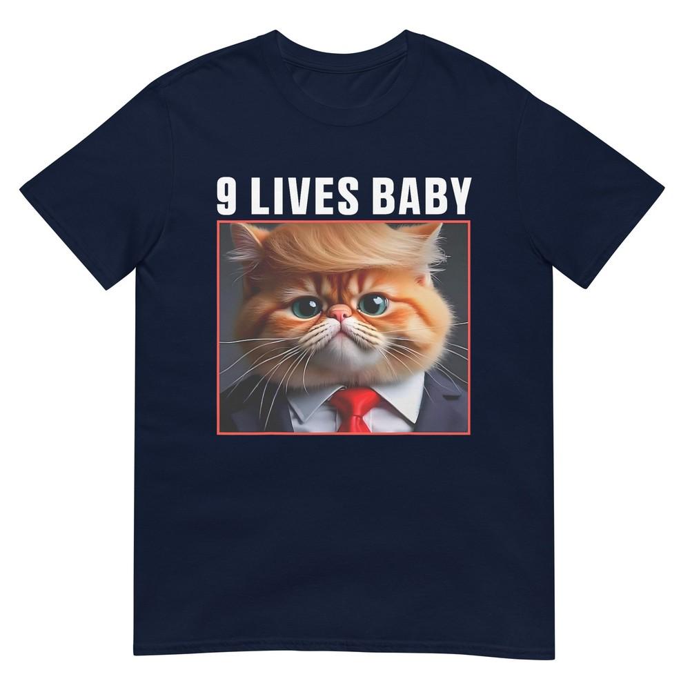 Cat Trump 9 Lives Baby TShirt S