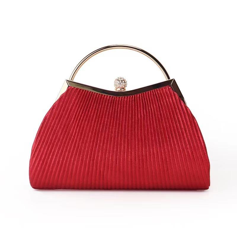 Geantă de seară cu strasuri, tip poșetă crossbody, cu lanț cu fundă cu diamante