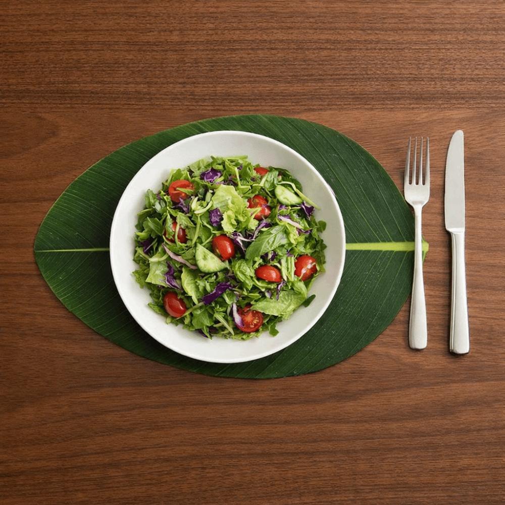 2PCS Waterproof Tableware Mat Stain Resistant Heat Insulation Mat  Eco-Friendly Restaurant