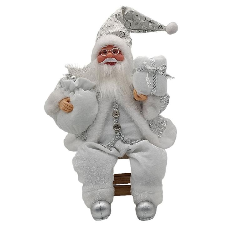 Boneca de Natal Figura do Papai Noel Decoração de Natal Estátua de Figura do Papai Noel para Festa de Ano Novo Exibição em Janela Mesa Casa