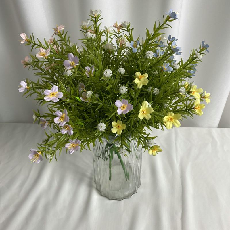 Artificial 7 Branch Orchid Flower Arrangement For Photography Home Decor