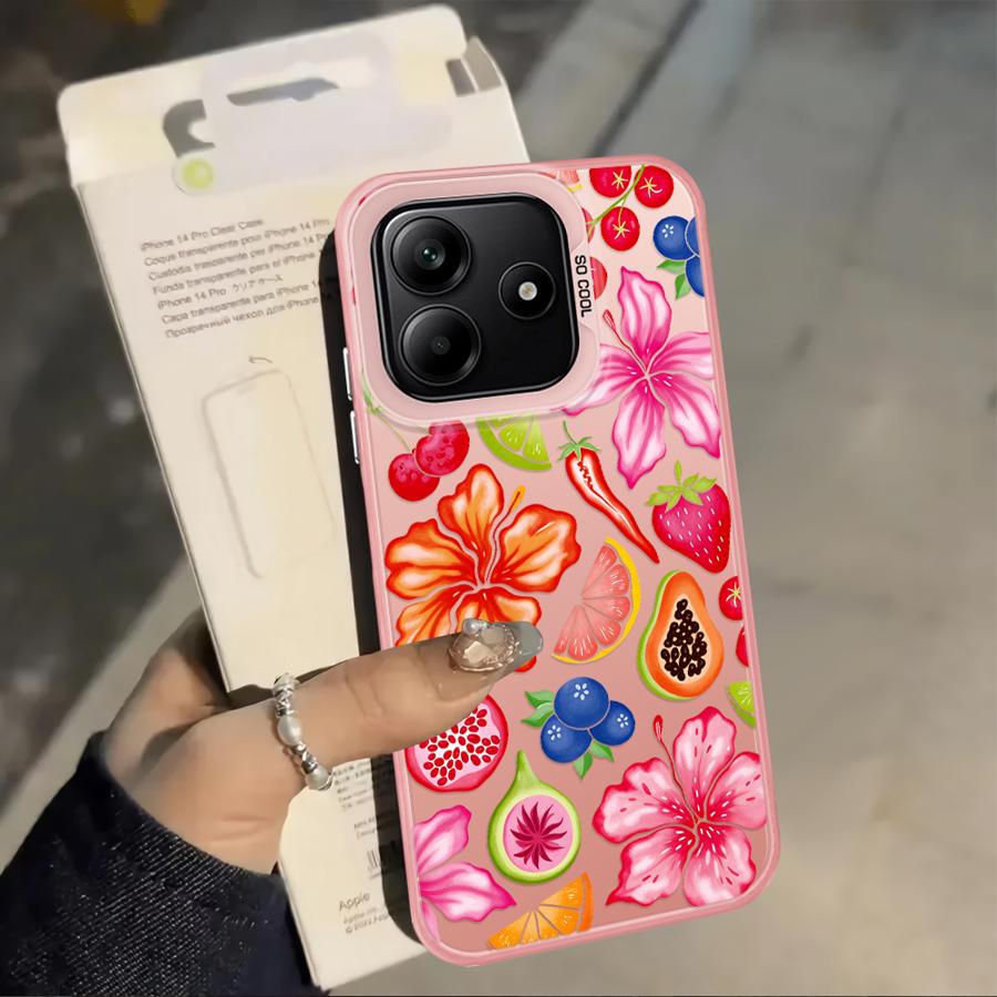 Case for Xiaomi Redmi K60 9T Note 9 10 A5 10C 9C 14C A1 A2 Plus 12C 13C Back Phone Cover Fruit Pattern