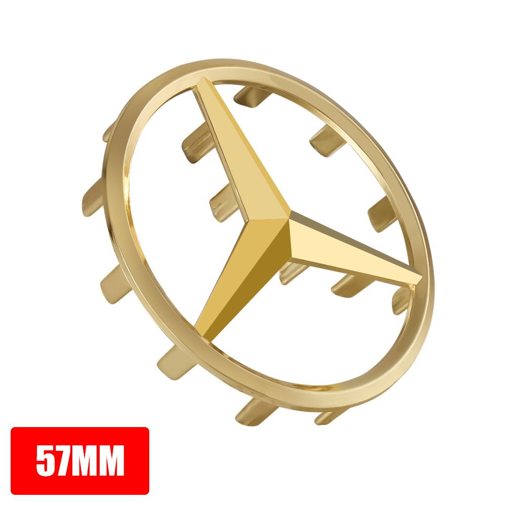 ABS 52mm 57mm Car Steering Wheel Logo Badge For Mercedes Benz C E S Series CLA CLS W212 W205 W204 Emblem Styling Accessories