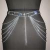 Rhinestones Body Chains Beach Bikini Bra Top Crystal Chest Chains Wasit Body Jewelry Accessories for Women Girls Gifts