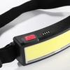 Výkonná COB LED čelovka Typ-c Nabíjateľná čelovka Vstavaná batéria Vonkajšia rybárska kempingová lampa Vodotesná baterka