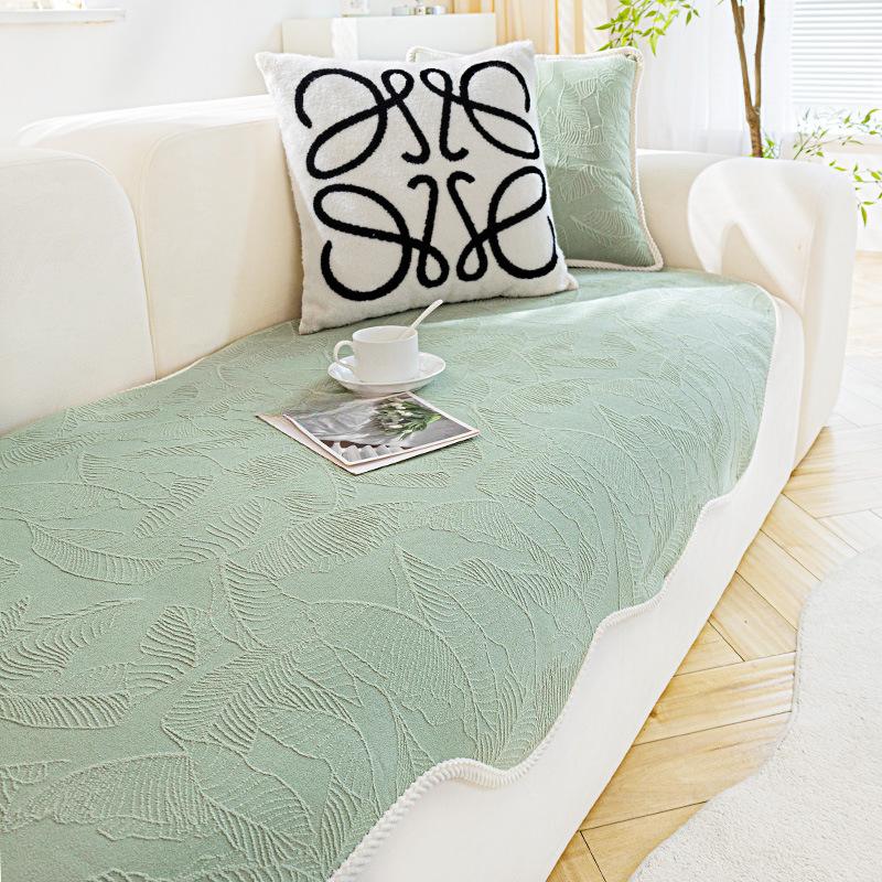 Special-Shaped Chenille Sofa Cushion New 2024 Four Seasons Universal Cushion Anti-Slip Tape Simple Modern Sofa Cover