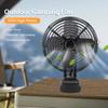 Battery Operated Fan Rechargeable Portable Camping Fan 2 Speed Settings Lithium Battery Desk Fan for Outdoor Travel
