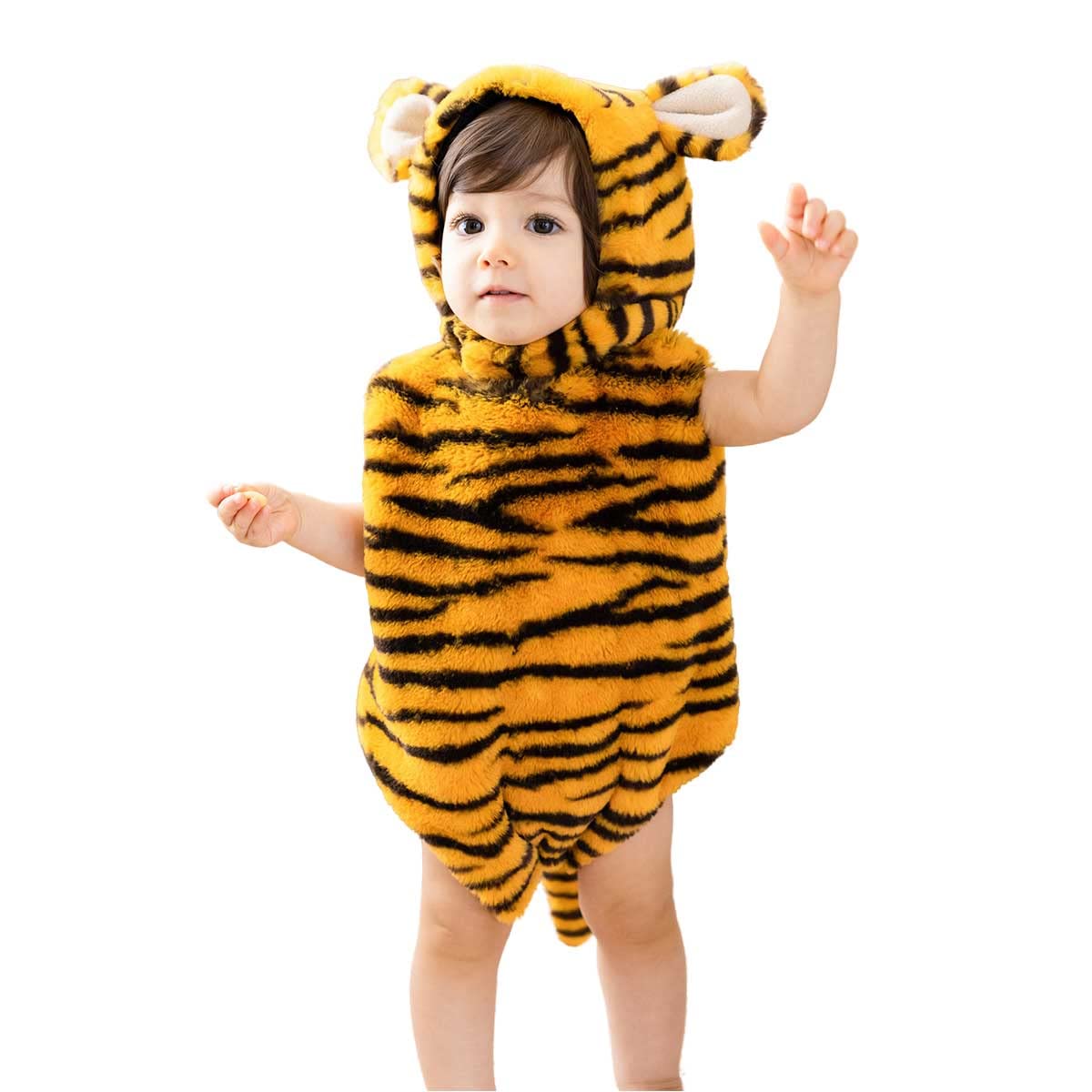 

[monoii] Zodiac Tiger Kigurumi Romper for Babies and Toddlers, Perfect for Cosplay, Halloween, and New Year s Cards (e0081)