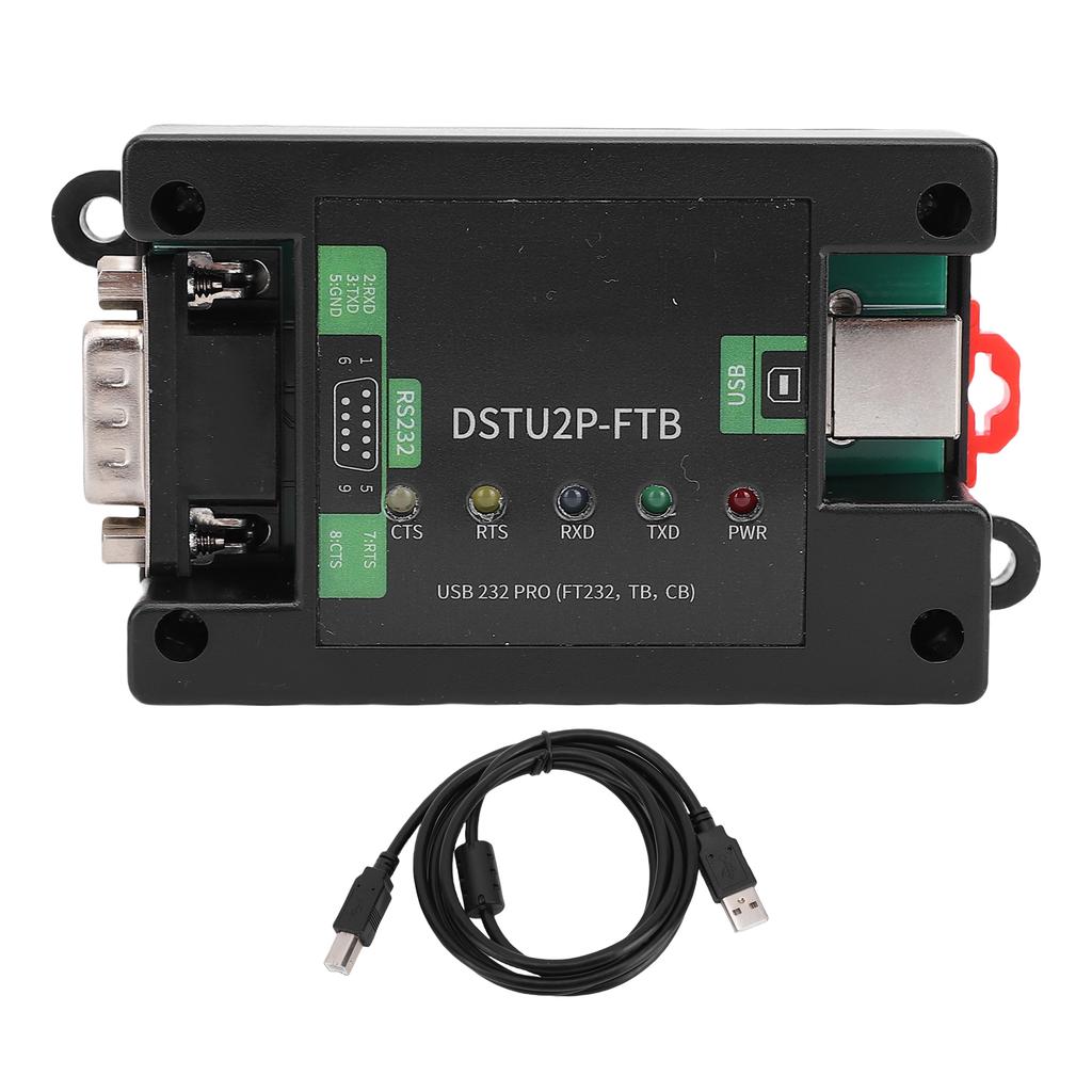 USB To RS232 PRO Serial Converter Module Integrated Power Isolation Serial Adapter Module with Rail DB9 Male USB B